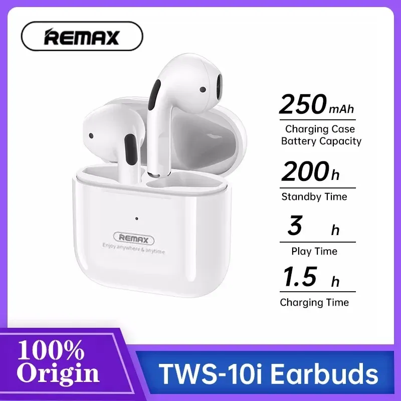 REMAX TWS-10i TRUE WIRELESS SPORTS EARBUDS EARPHONE HEADSET