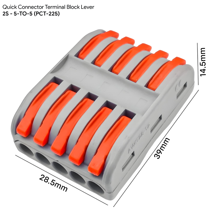 RANDOM QUICK CONNECTOR TERMINAL BLOCK LEVER 2S (RANDOM)