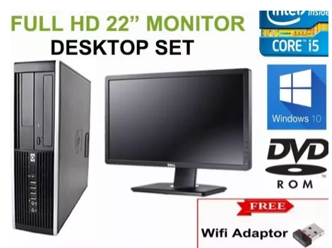 1 SET COMPUTER CORE I5 DESKTOP+ MONITOR 22 INCI