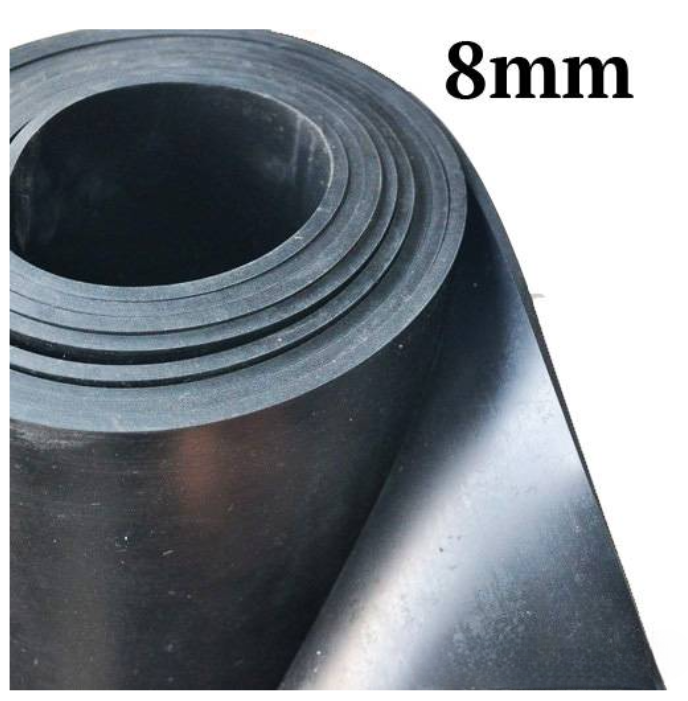 NEOPRENE RUBBER SHEET 8MM THICK BLACK COLOR HARDNESS 60 SHOREA