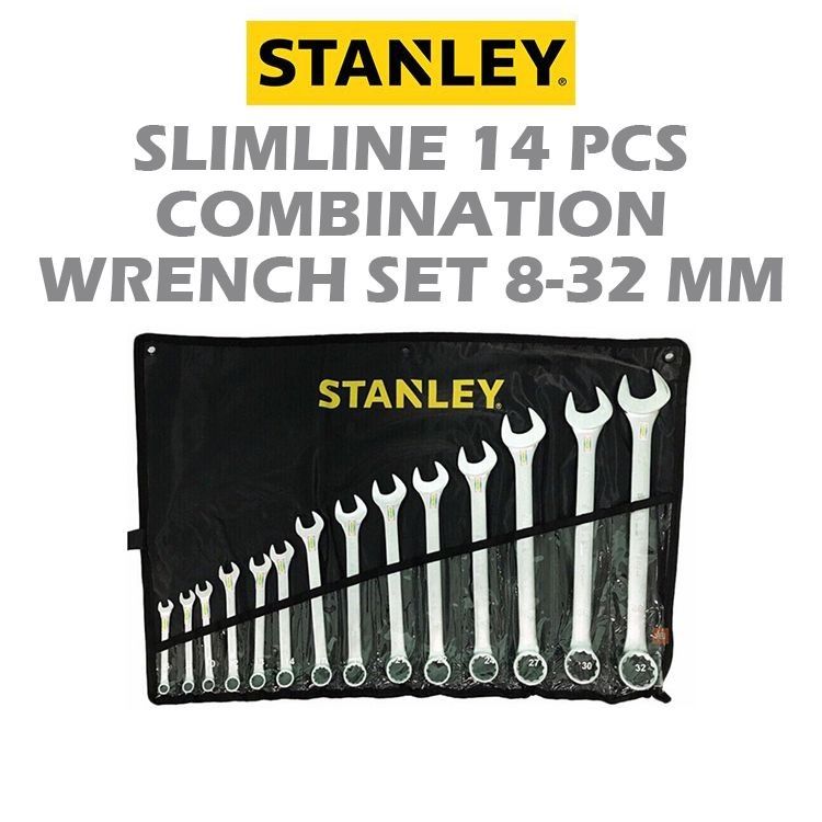 Stanley Slimline 14pcs Combination Wrench Set 8 - 32mm