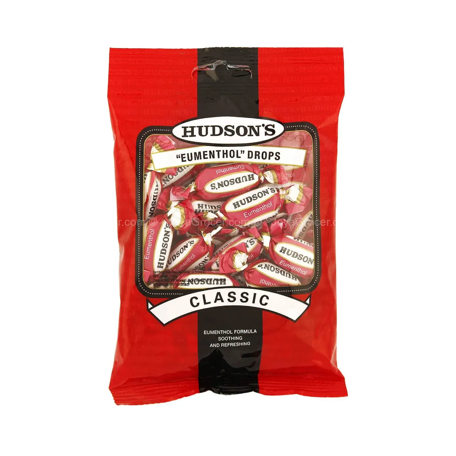 HUDSONS EUMENTHOL DROPS CLASSIC 100G