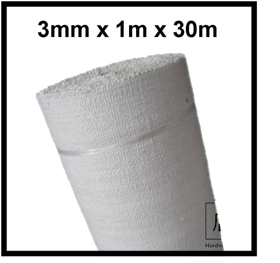 CERAMIC FIBER CLOTH HIGH TEMPERATURE INSULATION WOVEN FIBRE FABRIC CLOTH 3MM X 1M X 30M