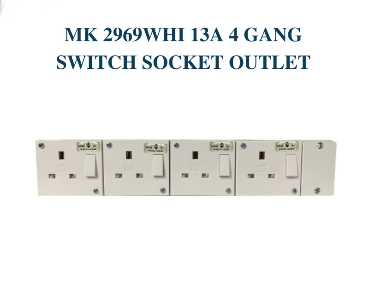 MK Switch Socket Outlet 4 gang