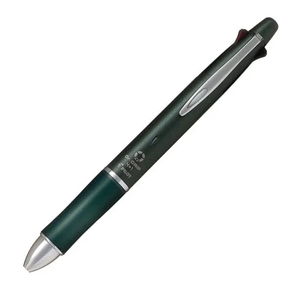 Pilot Dr Grip 4+1 0.5mm Ash Metal Navy Barrel (Ash Metal Colour)