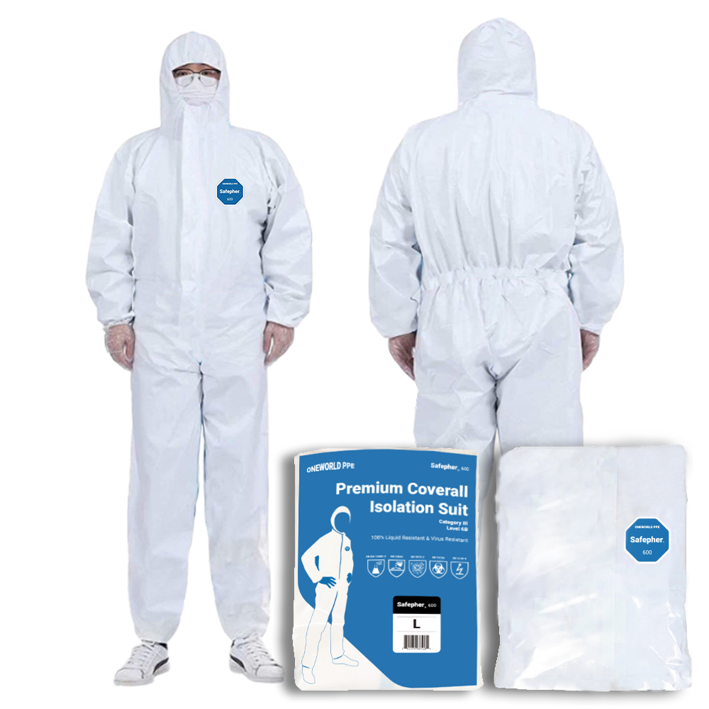 Sani Medical, China Coverall Medical Isolation Jump Sute SMM/PP+PE 60G