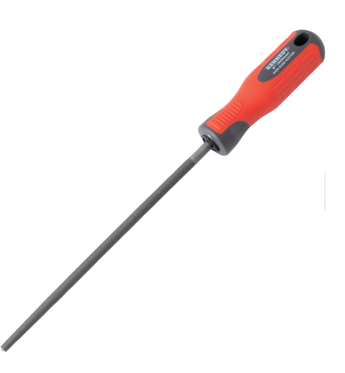 Kennedy-Pro 150mm (6") Round Smooth Engineers File With Handle KEN0302260K