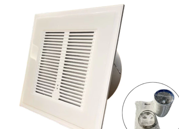 AURORE 12" CEILING TYPE EXHAUST FAN WITH PIPE AURORE