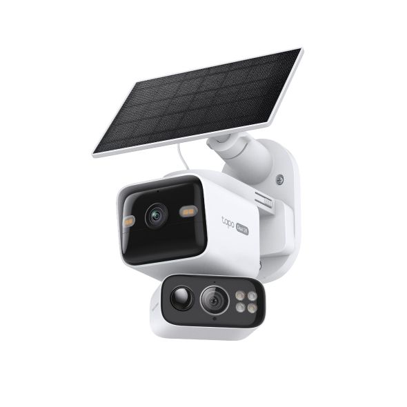 Tp Link Solar-Powered 2K Dual-Lens Pan/Tilt Security Camera Kit Tapo C645D KIT