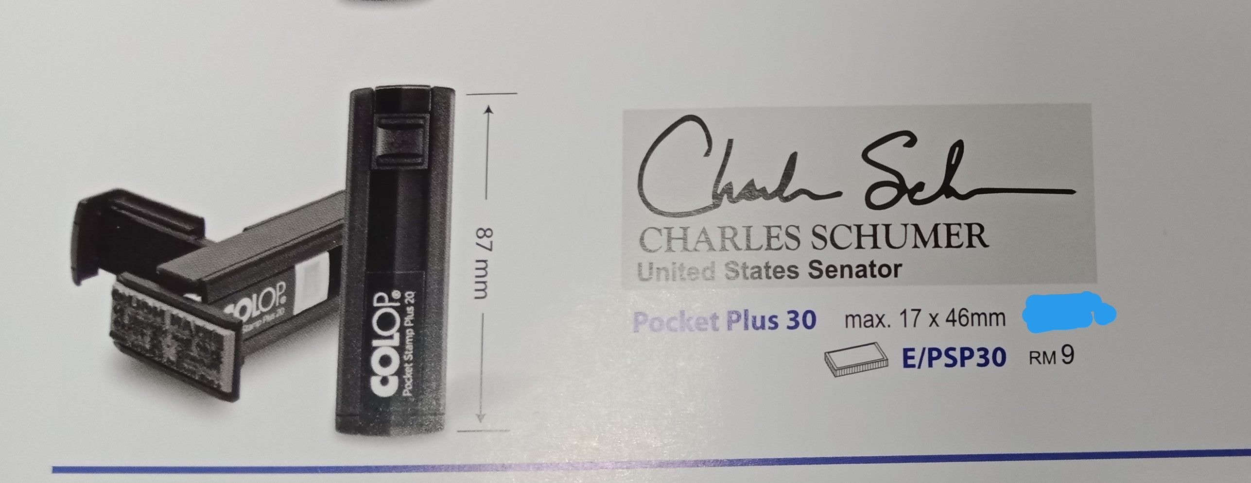 COLOP Pocket Plus 30 Blue