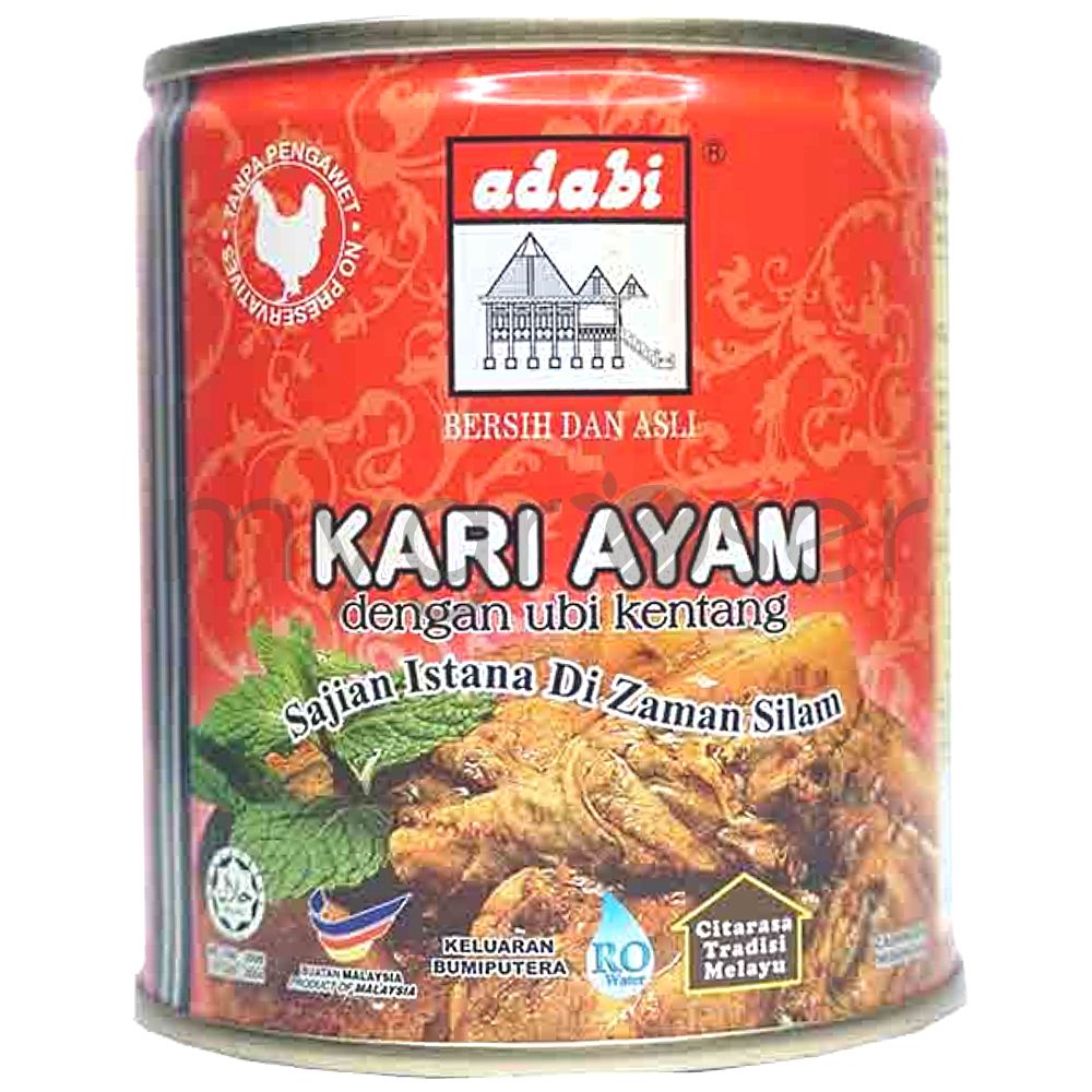 Adabi Kari Ayam dengan Ubi Kentang Tin 280g