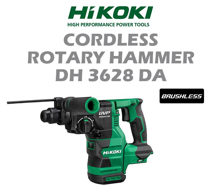 HIKOKI CORDLESS ROTARY HAMMER DH3628DA