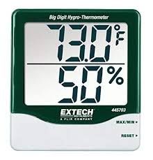Extech Indicator, Related Humidity /Temperature Big Digit 445703