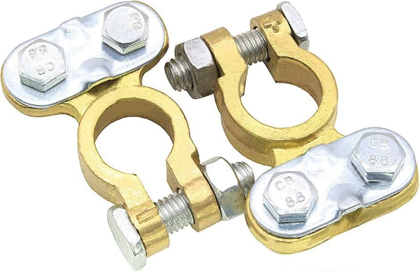 ROXY 1 SET UNIVERSAL CAR BATTERY TERMINAL CLAMP CLIPS COPPER CONNECTOR