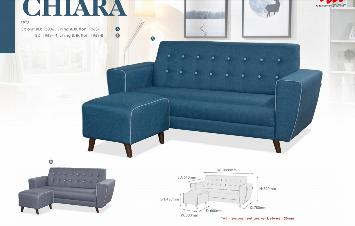 ITA OFFICE SOFA SET - CHIARA 1925