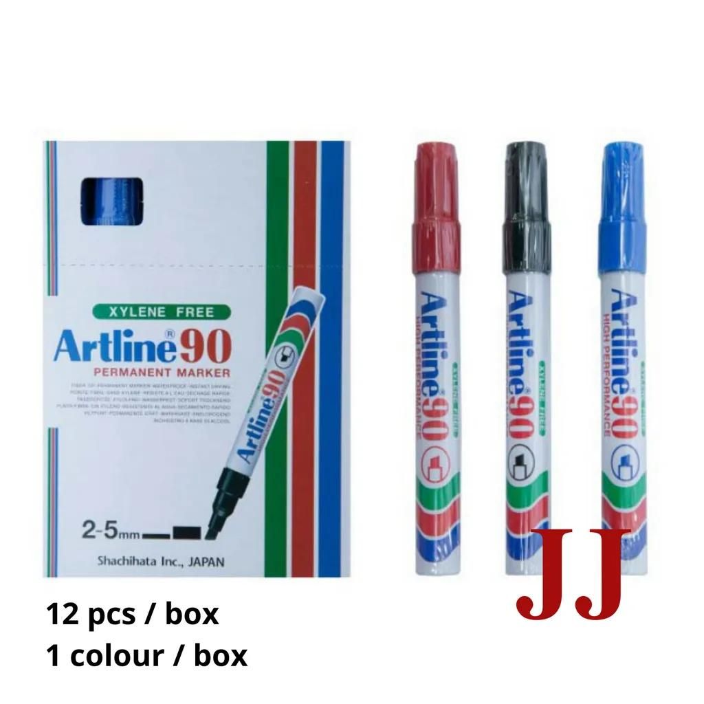 ARTLINE 90 PERMANENT MARKER 2-5MM BLACK EK-90 (12PCS)