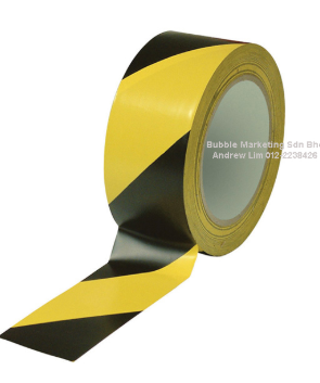 NMC Floor Tape 48mm x 30m Yellow/Black Zebra Tape