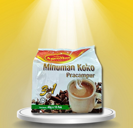 AGROMAS MINUMAN KOKO PRACAMPUR - 40g x 15pcs