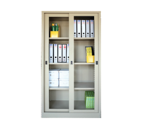Full Height Steel Cupboard With Glass Sliding Door – GV-S 119