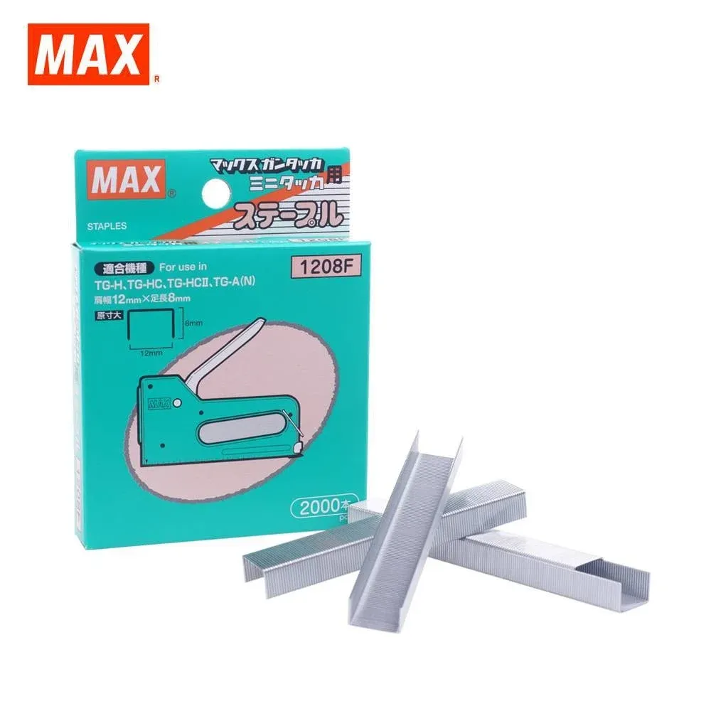 MAX STAPLES NO.1208F bullet 10 BXS / BOX - ( Local Supplier, Fast Delivery )