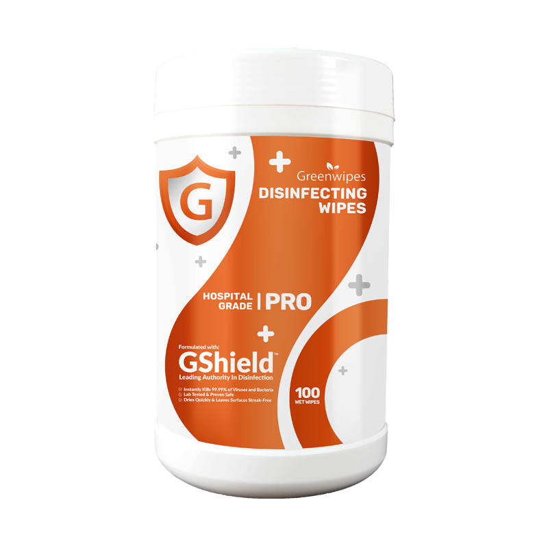 MD-7010 GREENWIPES® GSHIELD PRO DISINFECTING WIPES (100 SHEETS)