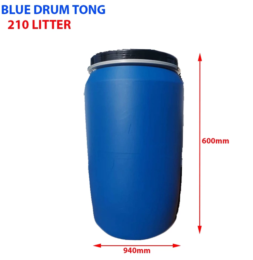 *Sealed 210L Blue Drum Tong