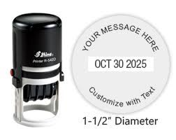 SHINY R542D ROUND DATE SELF INKING STAMP