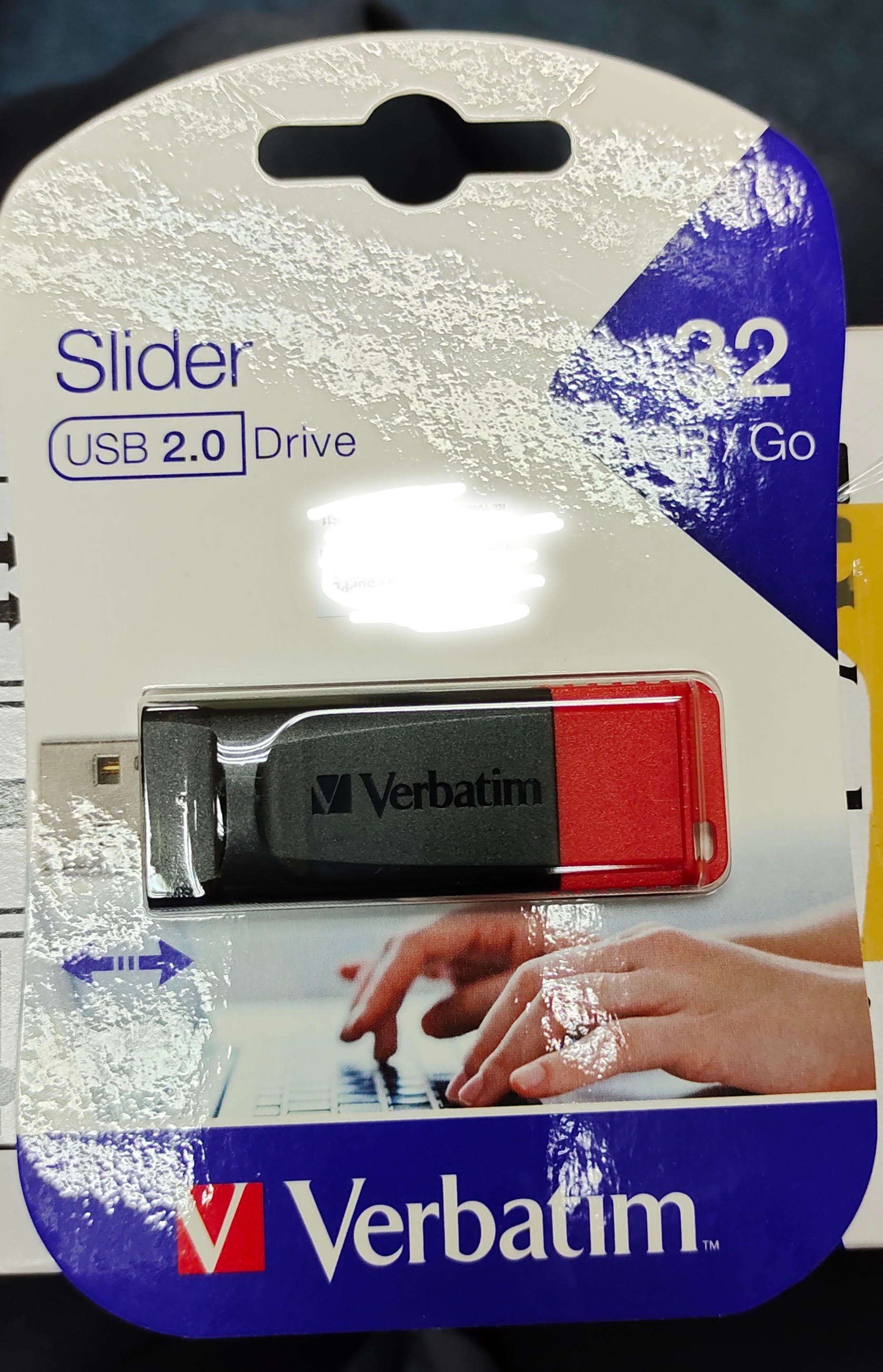 Thumb Drive Verbatim Slider 32GB