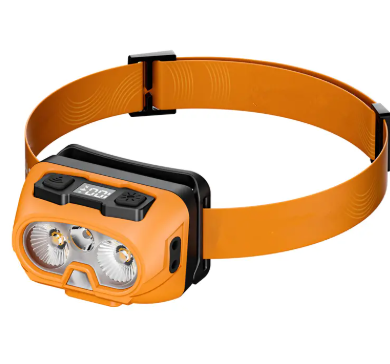 Headlamp LED Sensor Lampu Suluh Kepala LED Dual Light Smart Sensor Rechargeable Headlamp