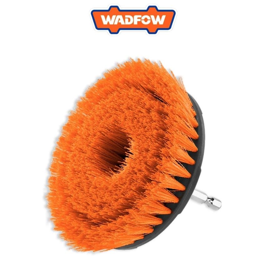 WADFOW SOFT BRISTLE BRUSH (4", 1/4") GOOD ON GLASS, PLASTIC, LAMINATE FLOORING, PORCELAIN, GRANITE, TILE, CARPET WNY1440