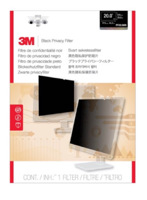 3M Privacy Filter For Widescreen Desktop LCD Monitors 20 Inch (PF20.0W)