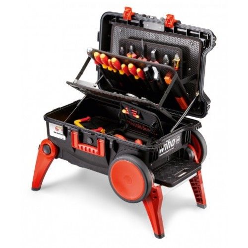 Wiha Tools 106 Piece Electricians Tool Kit with Case, VDE Approved