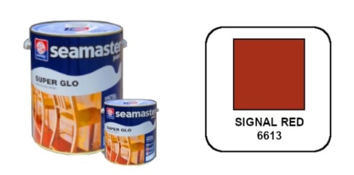 SEAMASTER SUPER GLO 6613- SIGNAL RED 5 LTR OCHA SEAMASTER SUPER GLO 6613- SIGNAL RED 5 LTR