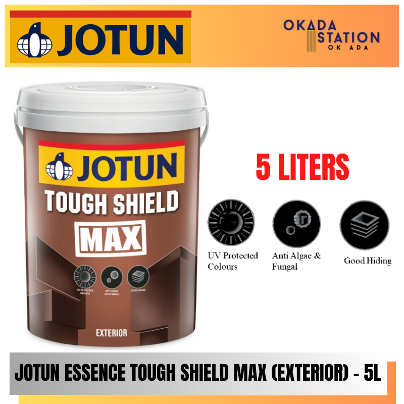 Jotun Paint / 5L / 5 LITER / Exterior Paint / Essence Tough Shield Max / Waterbased Paint / Cat Luaran / Cat Air / Cat