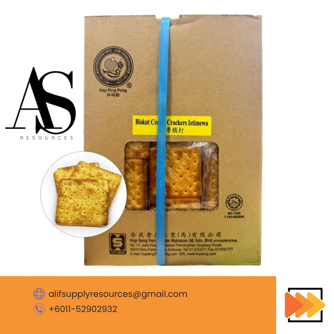 HUP SENG CREAM CRACKERS 2.9KG (Box) /BISKUT LEMAK HUP SENG (NEW PACKAGING)
