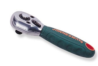 JONNESWAY 1/2" DR. ANTI SLIP GRIP STUBBY RATCHET HANDLE-36 TEETH
