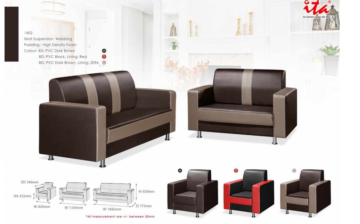 ITA OFFICE SOFA SET - 1402