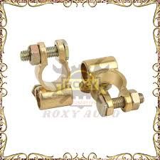 ROXY 1 SET Universal Car Battery Terminal Clamp Clips Connector Copper 005 Positive Negative Big Head Kepala Besar
