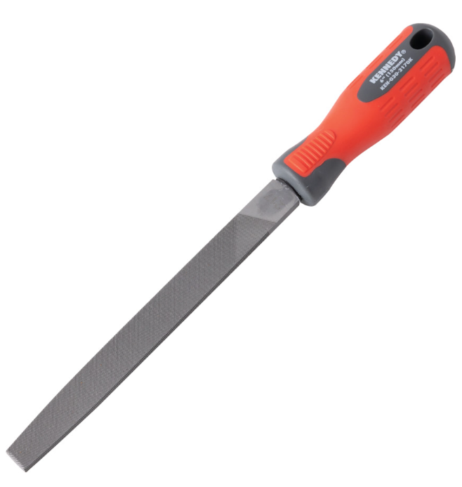 Kennedy-Pro 150mm (6") Flat Second Engineers File With Handle KEN0302170K
