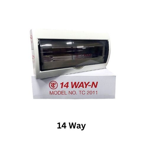 TC 14 Way TC Surface PVC MCB DB BOX Consumer Unit