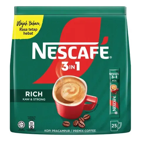 NESCAFE 3 IN 1 (GREEN) - 25'S/PKT