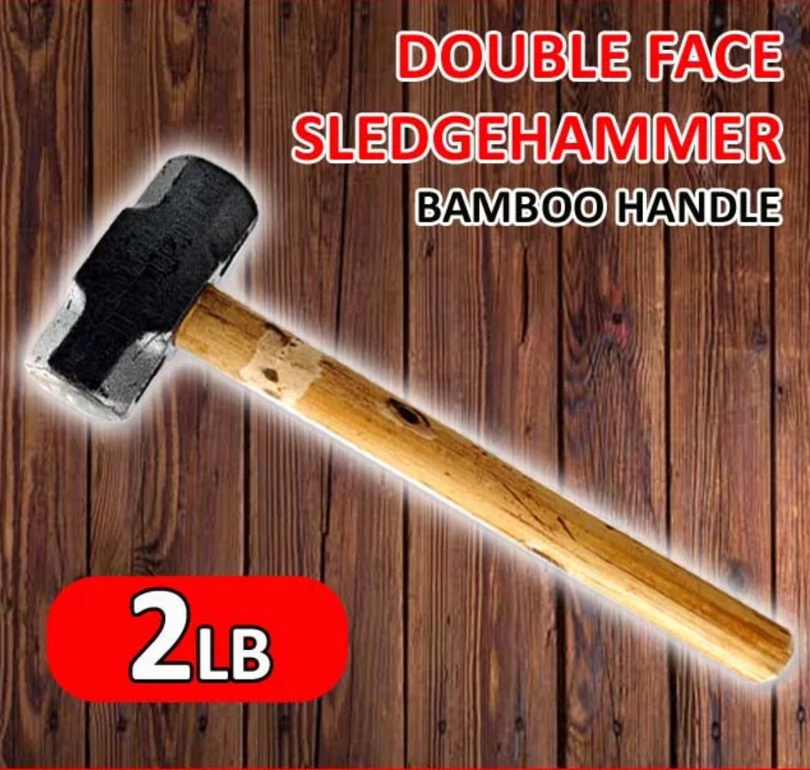 HAMMER with BAMBOO HANDLE / PENUKUL BESI 2LB