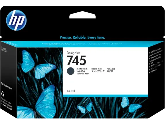 Genuine Malaysia HP Warranty - HP 745 Matte Black 130ml Ink Cartridge