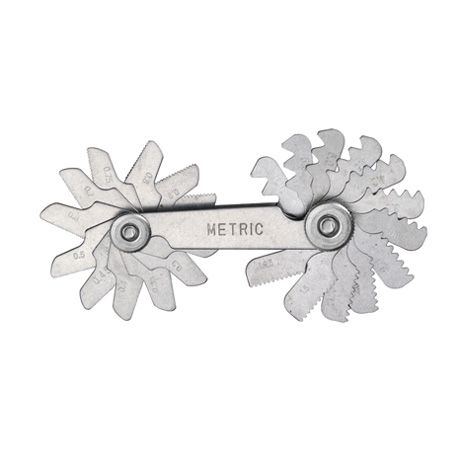 Temo 24Pc ISO 60掳 Screw Pitch Gauge - 0.25 - 6.00mm