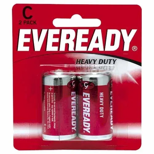 Eveready Super Heavy Duty Battery C Pack of 2