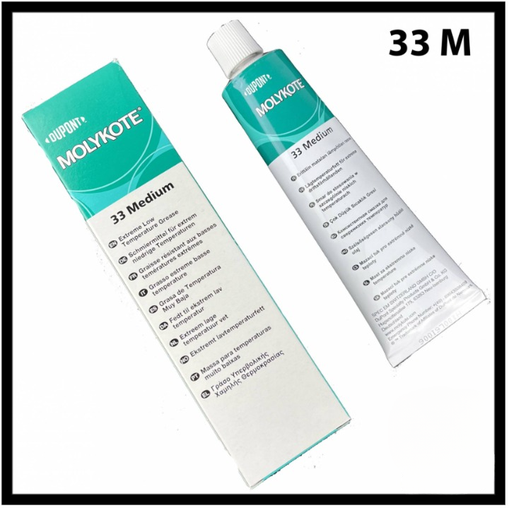 MOLYKOTE 33 MEDIUM EXTREME LOW TEMPERATURE BEARING GREASE 33M 100G TUBE BY DUPONT DOW CORNING (DC-33M-100)