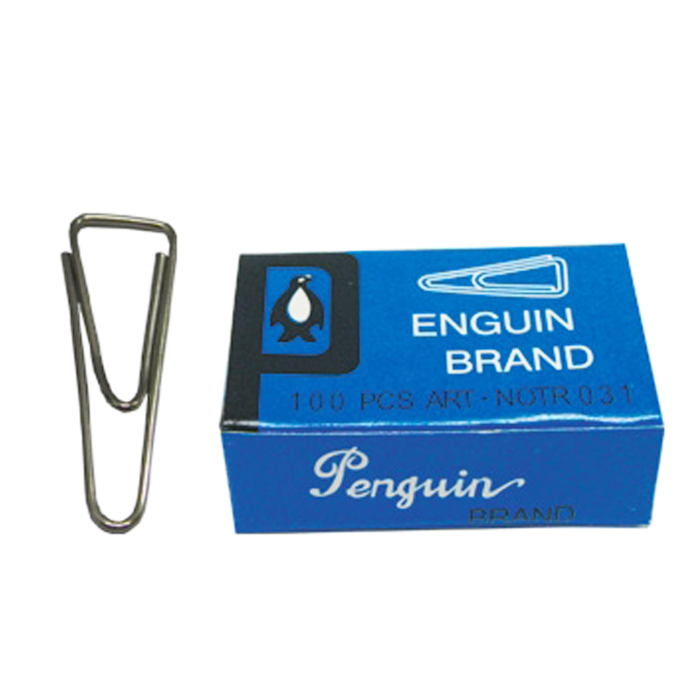 Penguin Triangle Paper Clip 031 31mm 100 pieces ( * Fast Delivery Local Supplier )