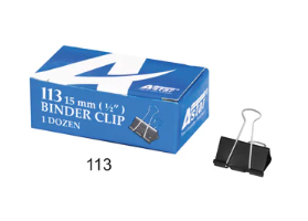 ASTAR 15MM BINDER CLIP 113
