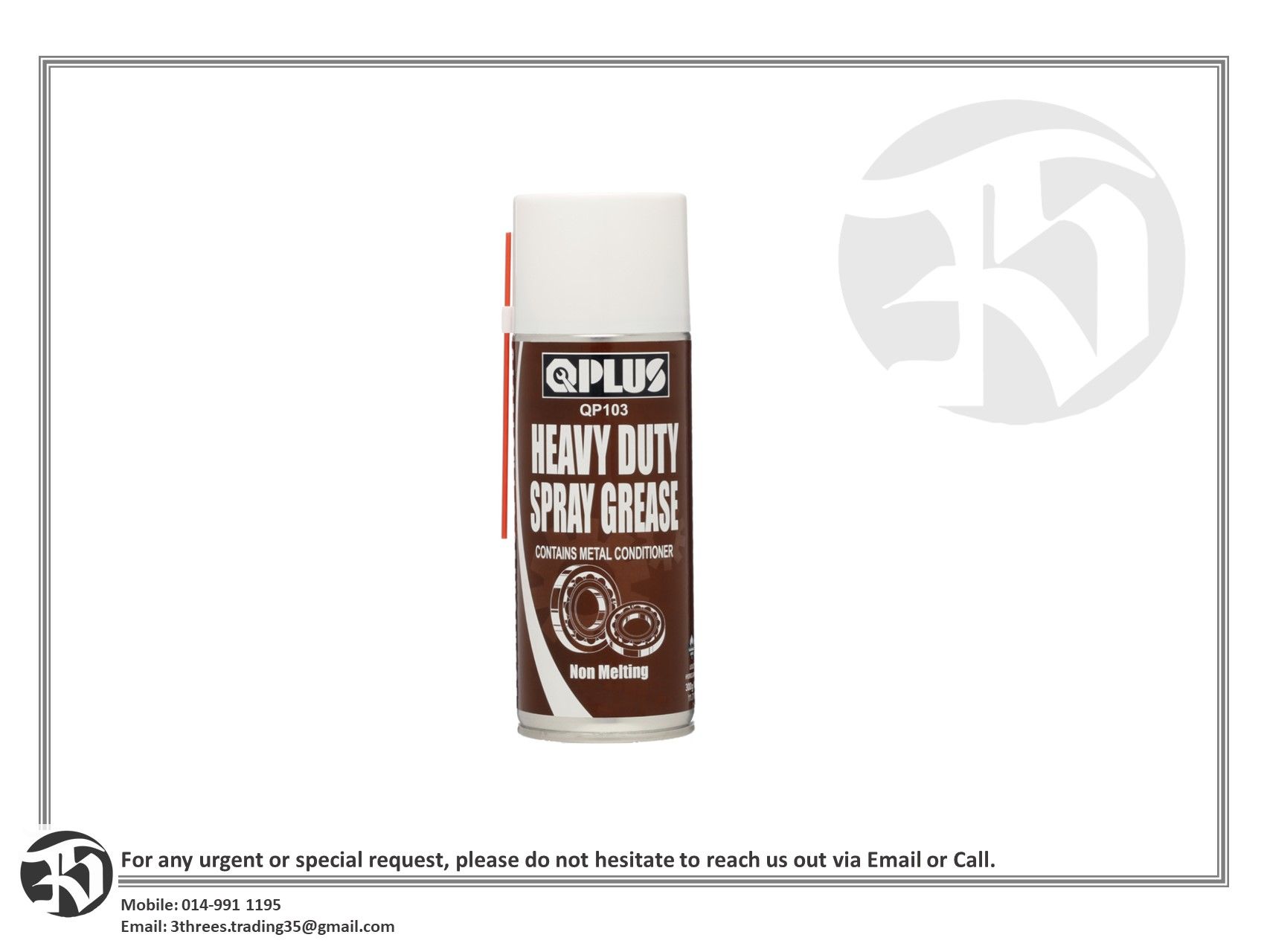 QPLUS QP103 heavy duty spray grease 300g