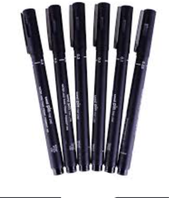 PILOT DRAWING PEN (BLACK) - ALL SIZE / Pilot / Pen / Drawing Pen / 0.1mm / 0.2mm / 0.3mm / 0.5mm / 0.8mm / Pilot Drawing Pen #black